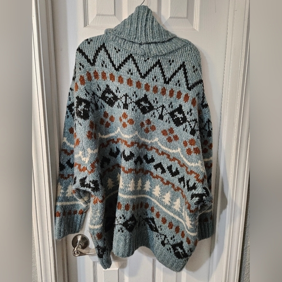 NWT ZARA OVERSIZED KNIT JACQUARD SWEATER - Picture 5 of 8